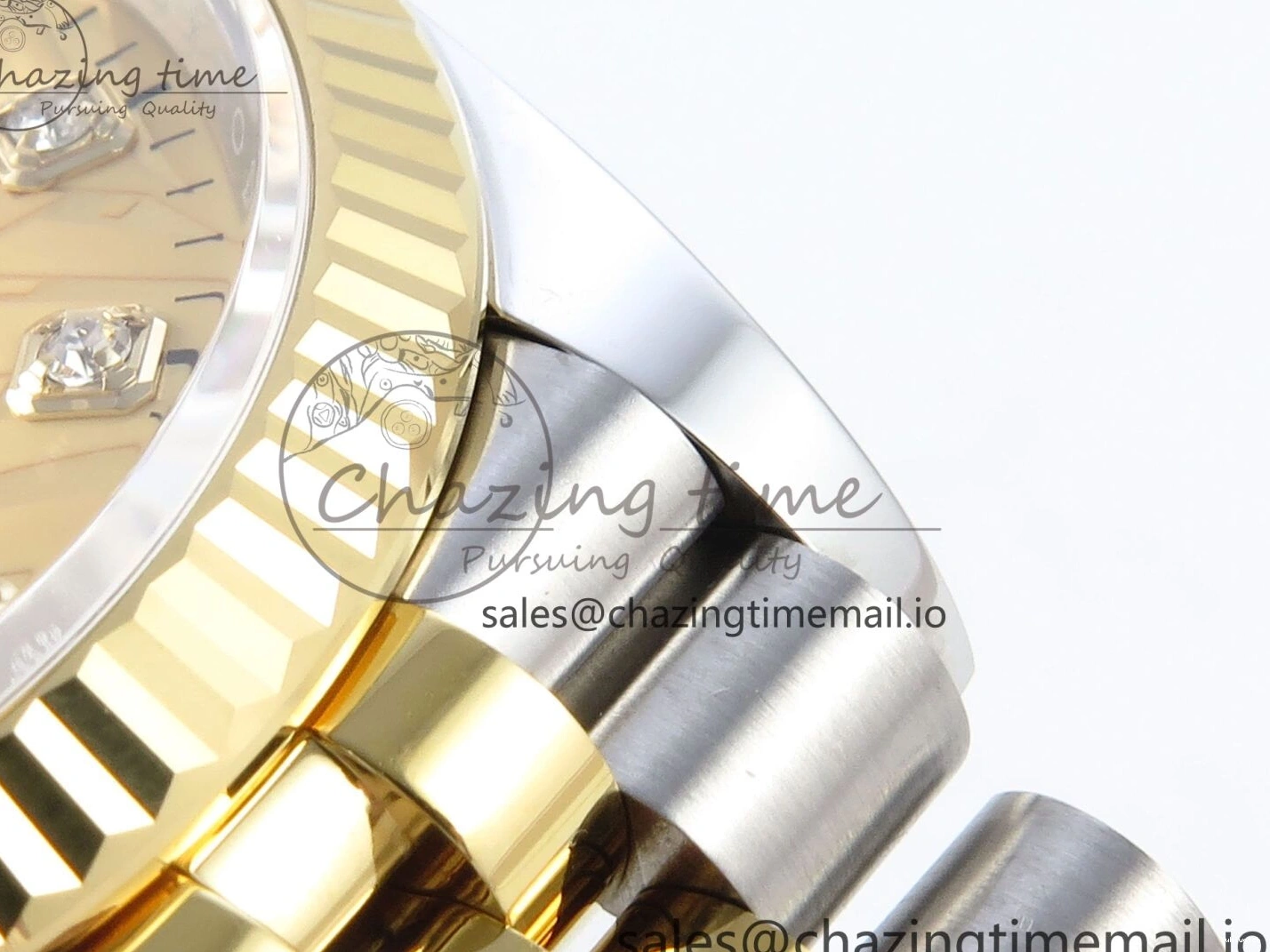 SS Dial YG EWEF Leaf Edition A3235 on Jubilee 126233 36 DateJust Best YG Bracelet 0501